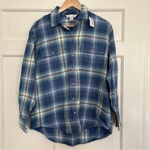 Old Navy Boyfriend Shirt Flannel Size M